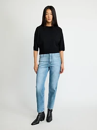 Crewneck Fine Knit Sweater