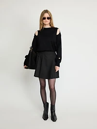 Pleated Tailored Skort