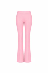 High-Waisted Tailored Flared Trousers