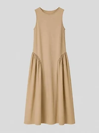 Robe sans manches à taille basse