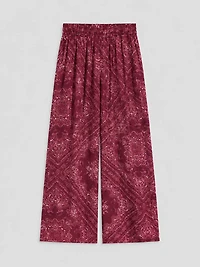 Paisley Wide-Leg Pants
