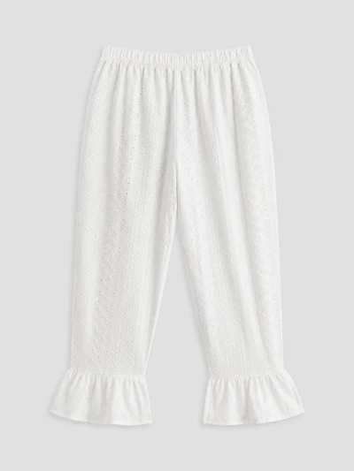 Pantalon à volants et œillets