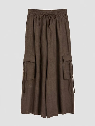 Pantalon cargo large