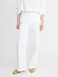 Leg High-Waist Pants