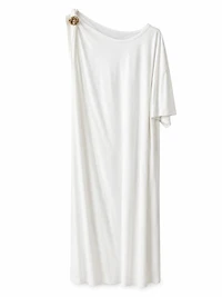 DRESS WHITE DETAIL SHOULDER