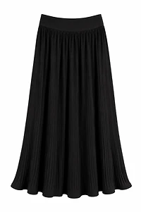 BLACK PLEATED SKIRT