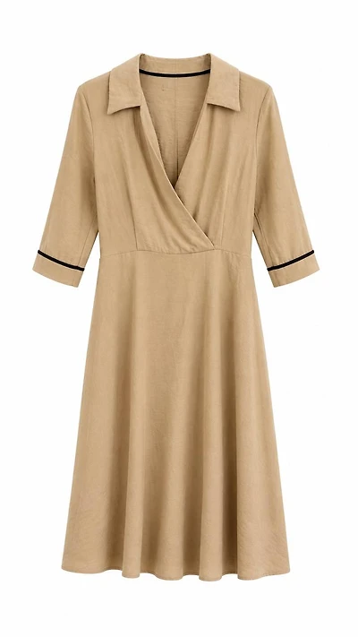 ROBE CHEMISE BEIGE
