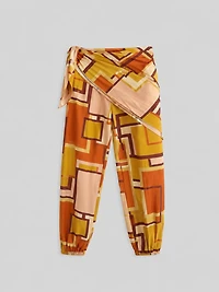 Pantalon portefeuille géométrique