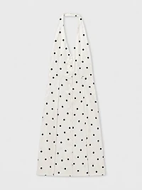 Polka Dot Halter Maxi Dress