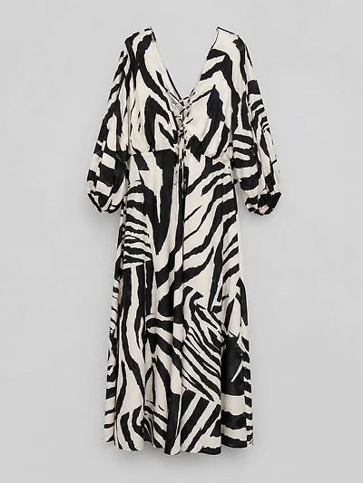 Long dress zebra print