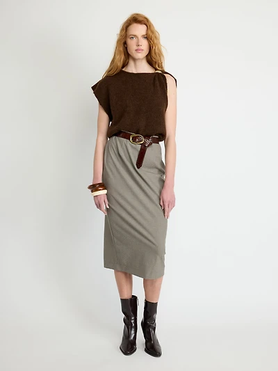 Mohair-Blend Knit Top