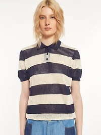 Polo en tricot ray