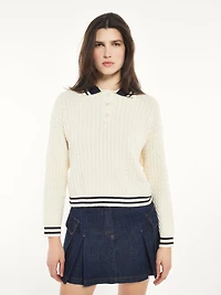 Knit Polo Sweater