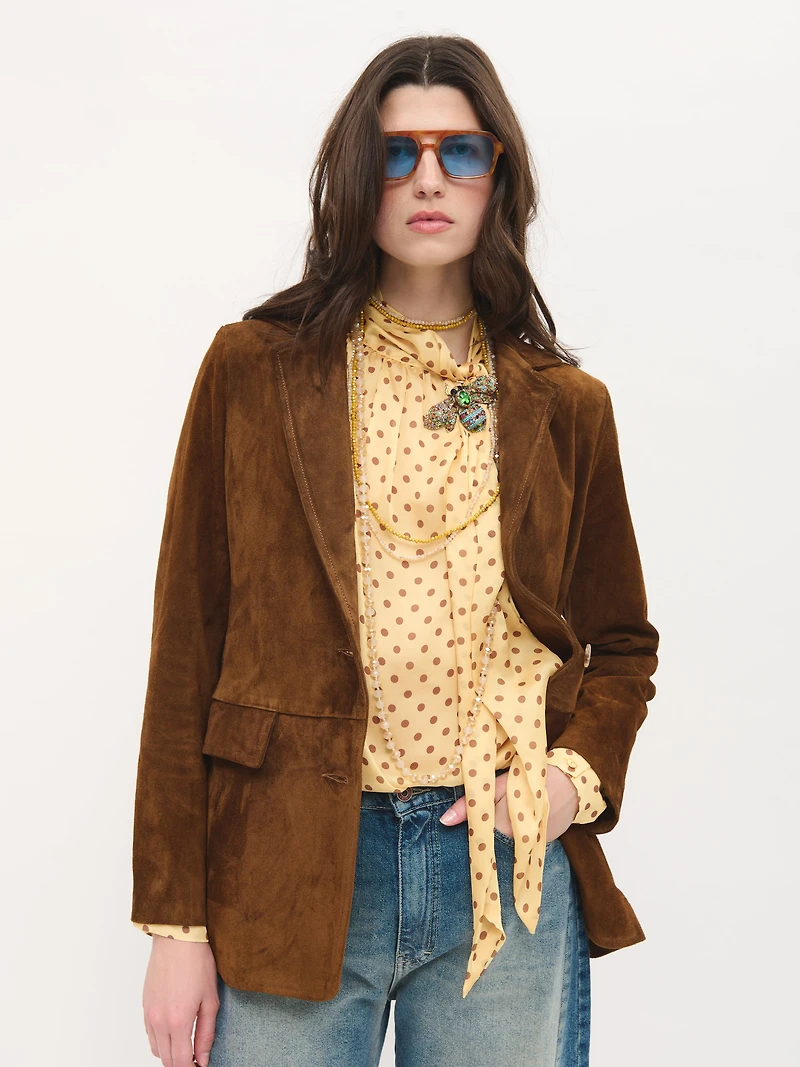 Suede Blazer