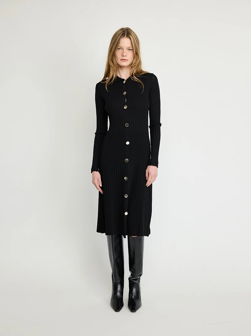 Ribbed Knit Dress