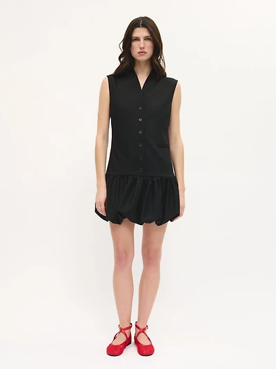 Short Dress With Buttons