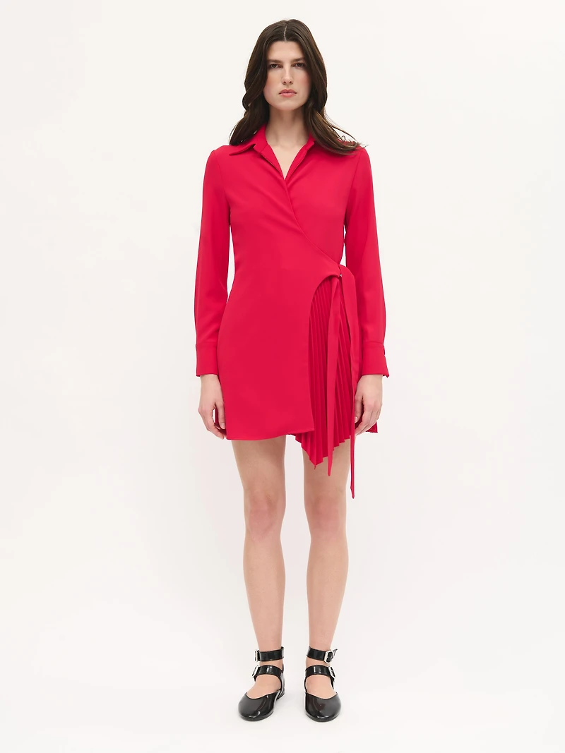 Asymmetrical Pleated Dress