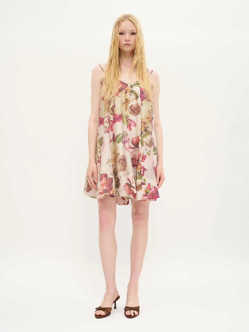 Floral Print Slip Dress