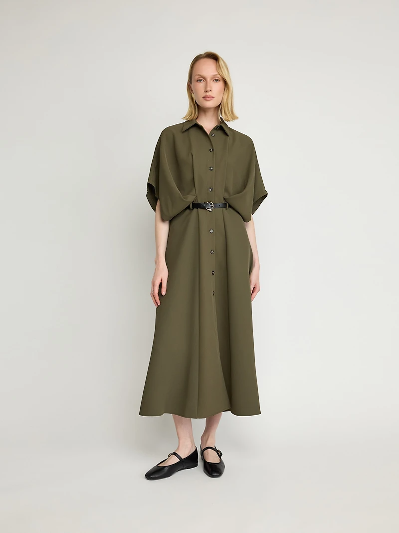 Belted Shirt Dress