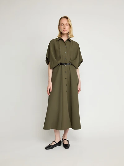 Belted Shirt Dress