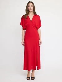 Scarlet Flow Midi Dress