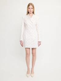 Mini-robe florale ajustée