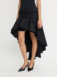 Ruffle Midi Skirt
