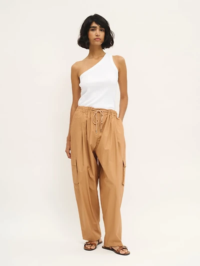 Pantalon utilitaire en terre cuite