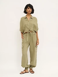Linen Cargo Pant