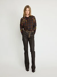 Pantalon en jean évasé foncé