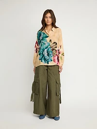 Chemise en viscose à imprimé floral