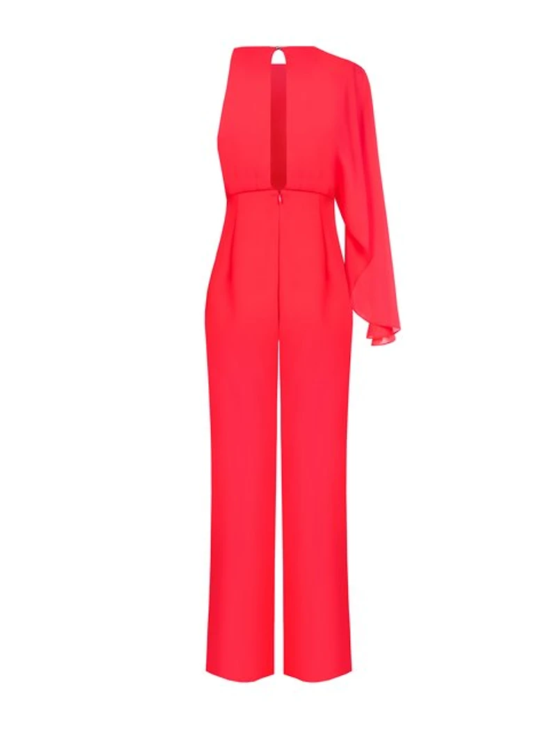 Scarlet Asymmetry Jumpsuit