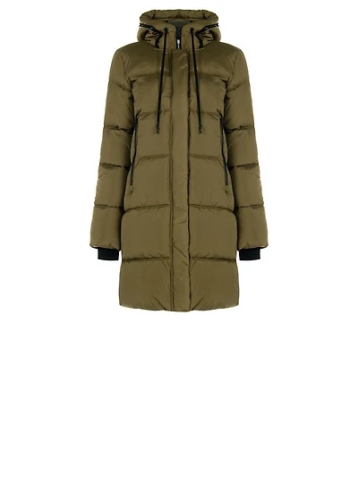 Doudoune longue sculptée