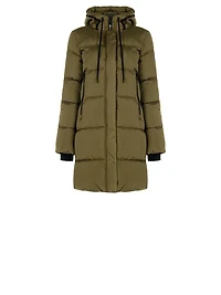 Doudoune longue sculptée