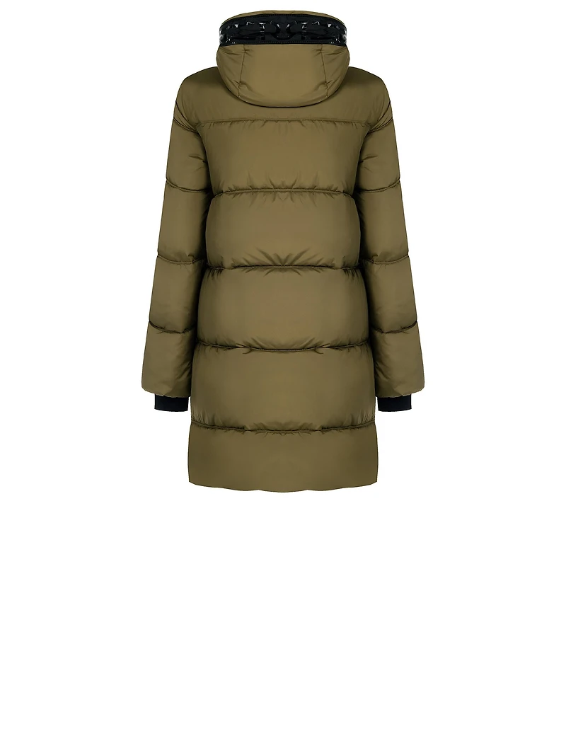 Doudoune longue sculptée
