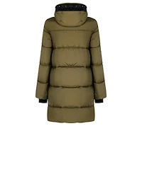 Doudoune longue sculptée