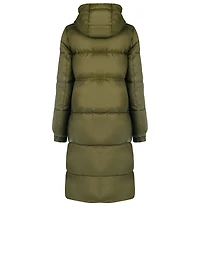 Doudoune longue resserrée