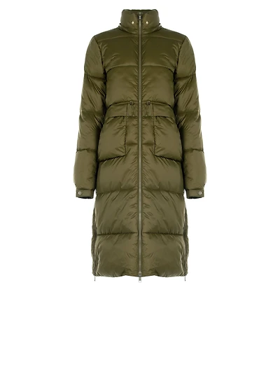 Doudoune longue resserrée