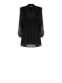 Robe courte à volants