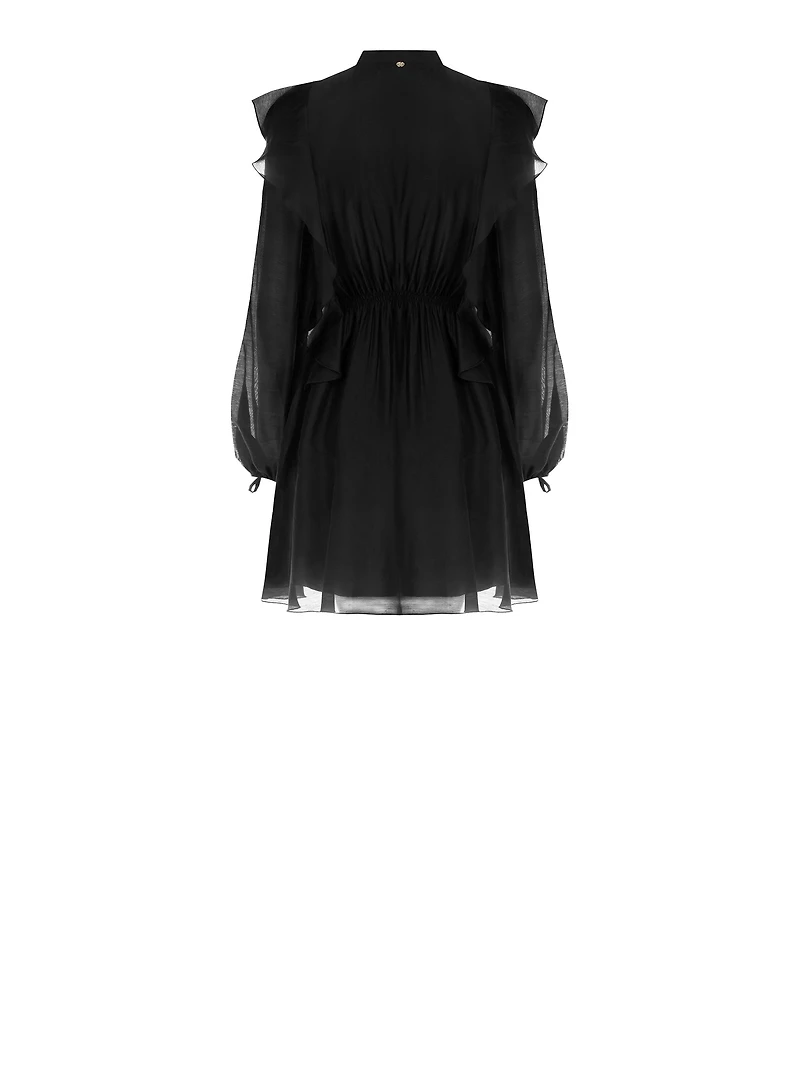 Robe courte à volants