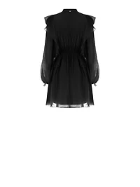 Robe courte à volants
