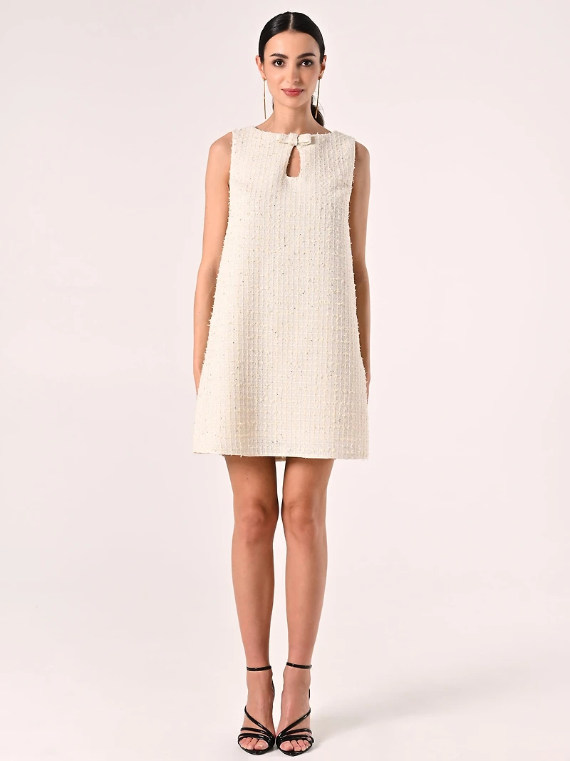 Bow Dress Tweed