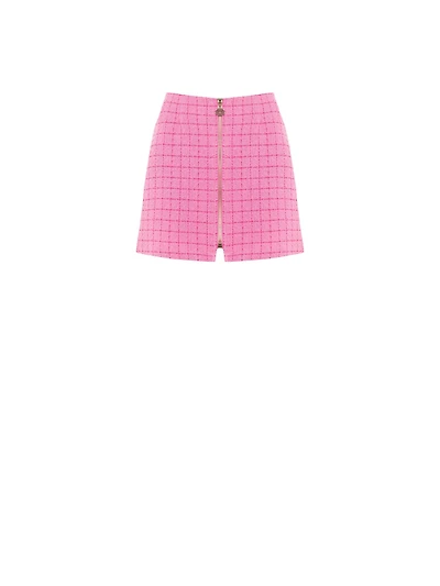Mini-jupe trapèze en tweed