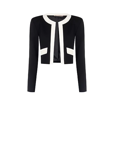 Cropped Contrasting Jacket