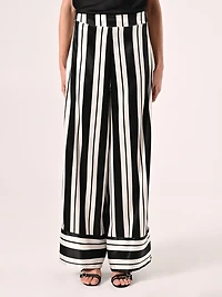 Black & White Striped Trousers