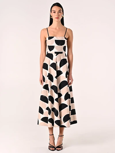 Printed Midi Dress