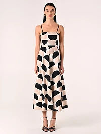 Robe midi imprimée