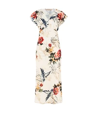 Satin Floral Dress