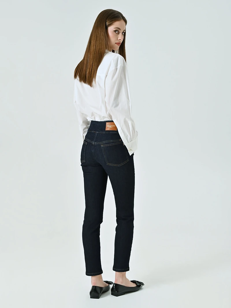 Dark-wash Stretch Slim Jeans