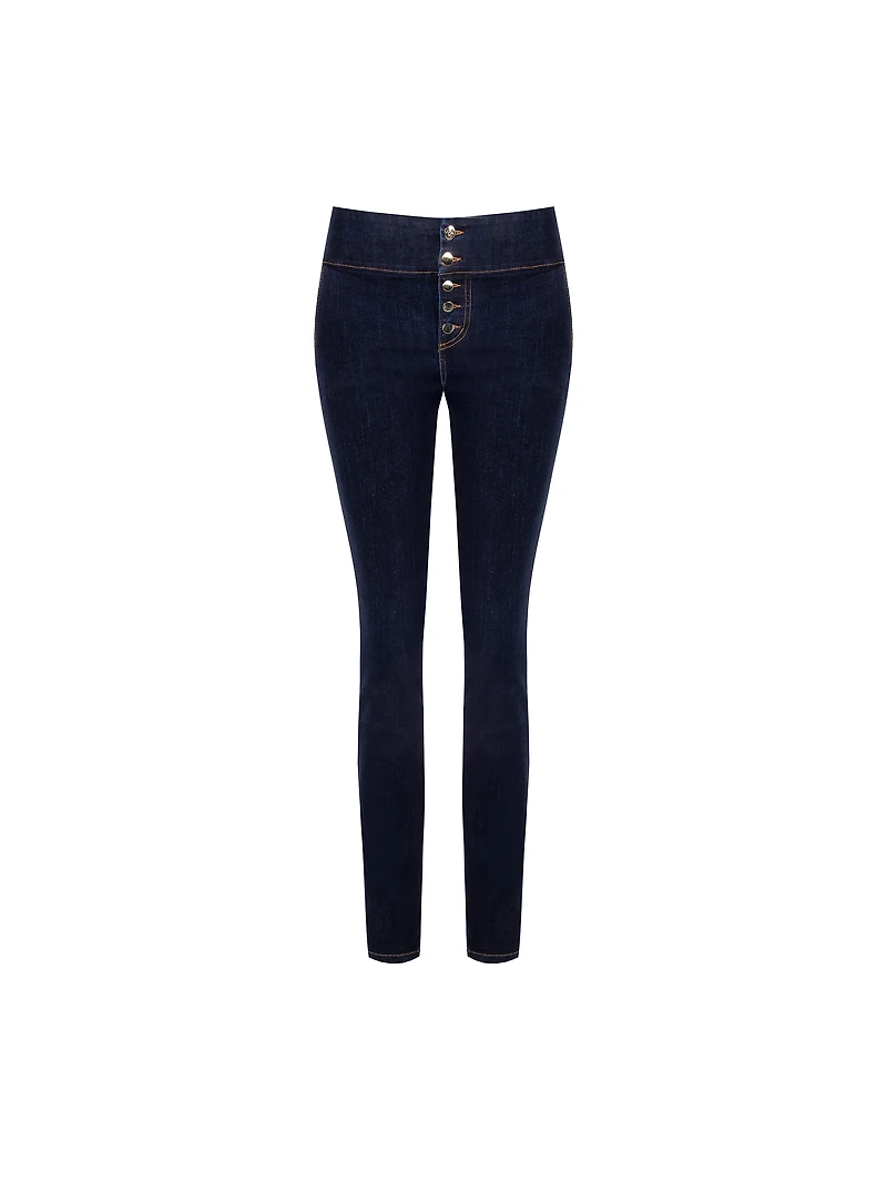 Dark-wash Stretch Slim Jeans
